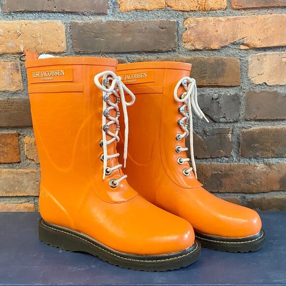 Ilse Jacobsen Rub 15 Orange Rain Boots - Picture 1 of 1